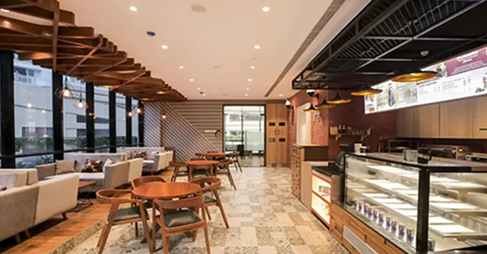 Modern living room with TV unit